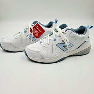New Balance 608 Training Shoes Womens Sz 11 WX608WB5 White Leather Sneakers READ